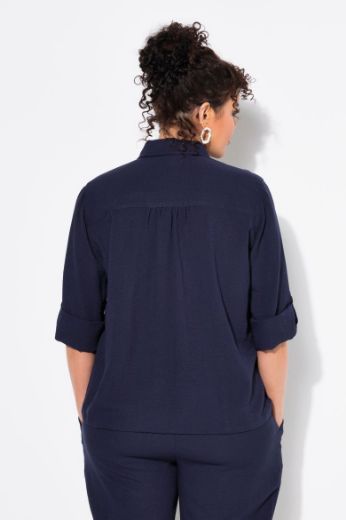 Moda za polnejše Bluza dugih rukava na kopčanje plus velikost, xxl, Ulla Popken in Johann Popken (JP1880)