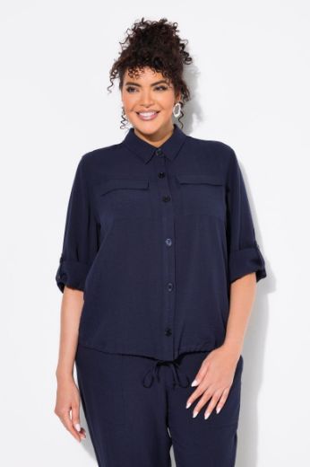 Moda za polnejše Bluza dugih rukava na kopčanje plus velikost, xxl, Ulla Popken in Johann Popken (JP1880)