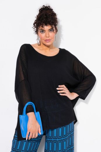Moda za polnejše Pulover pleteni šireg kroja plus velikost, xxl, Ulla Popken in Johann Popken (JP1880)