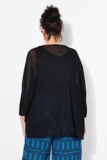 Moda za polnejše Pulover pleteni šireg kroja plus velikost, xxl, Ulla Popken in Johann Popken (JP1880)