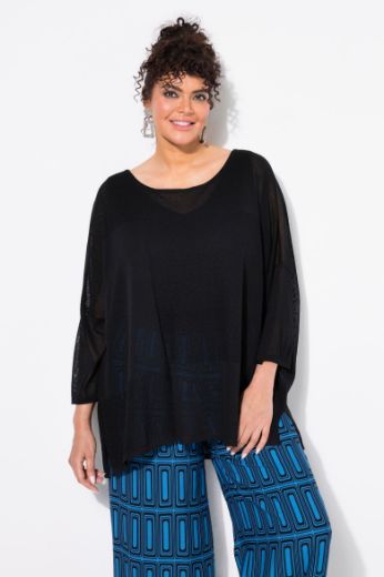 Moda za polnejše Pulover pleteni šireg kroja plus velikost, xxl, Ulla Popken in Johann Popken (JP1880)