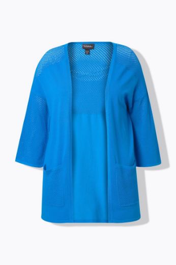Moda za polnejše Kardigan 3/4 rukava V ovratnika plus velikost, xxl, Ulla Popken in Johann Popken (JP1880)