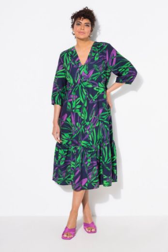 Moda za polnejše Haljina 3/4 rukava A kroja plus velikost, xxl, Ulla Popken in Johann Popken (JP1880)
