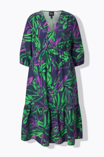 Moda za polnejše Haljina 3/4 rukava A kroja plus velikost, xxl, Ulla Popken in Johann Popken (JP1880)