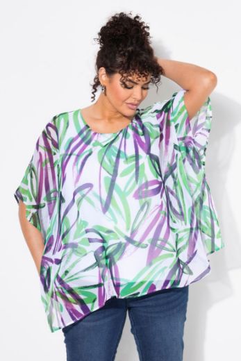 Moda za polnejše Bluza polu rukava okruglog ovratnika plus velikost, xxl, Ulla Popken in Johann Popken (JP1880)