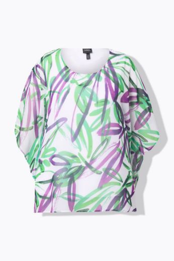 Moda za polnejše Bluza polu rukava okruglog ovratnika plus velikost, xxl, Ulla Popken in Johann Popken (JP1880)