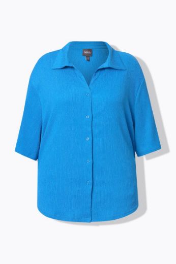 Moda za polnejše Bluza polu rukava na kopčanje plus velikost, xxl, Ulla Popken in Johann Popken (JP1880)