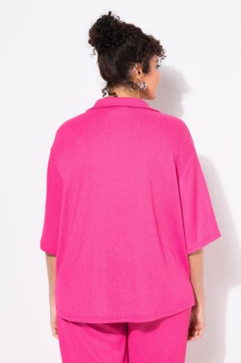 Moda za polnejše Bluza polu rukava na kopčanje plus velikost, xxl, Ulla Popken in Johann Popken (JP1880)