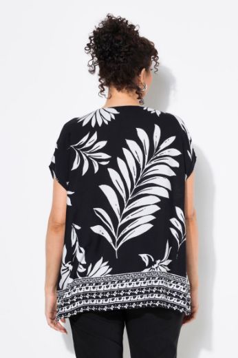 Moda za polnejše Bluza kratkih rukava V ovratnika plus velikost, xxl, Ulla Popken in Johann Popken (JP1880)