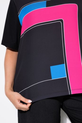 Moda za polnejše Majica kratkih rukava okrugog ovratnika plus velikost, xxl, Ulla Popken in Johann Popken (JP1880)