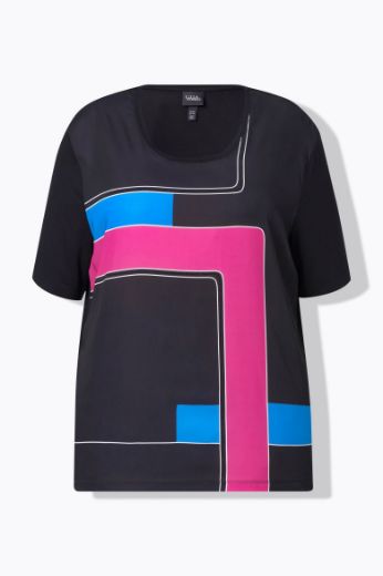 Moda za polnejše Majica kratkih rukava okrugog ovratnika plus velikost, xxl, Ulla Popken in Johann Popken (JP1880)
