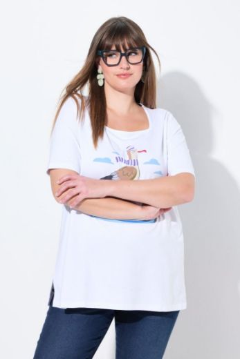 Moda za polnejše Majica kratkih rukava A kroja plus velikost, xxl, Ulla Popken in Johann Popken (JP1880)