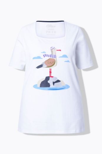 Moda za polnejše Majica kratkih rukava A kroja plus velikost, xxl, Ulla Popken in Johann Popken (JP1880)