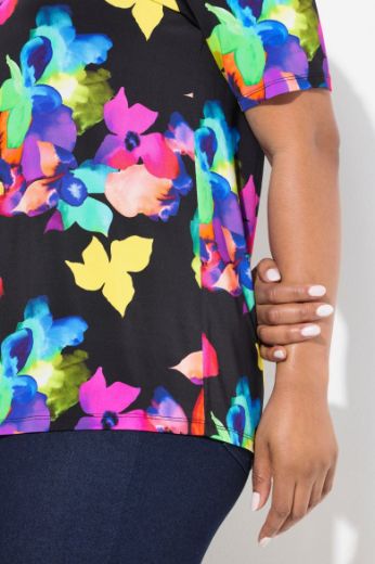 Moda za polnejše Majica kratkih rukava okruglog ovratnika plus velikost, xxl, Ulla Popken in Johann Popken (JP1880)