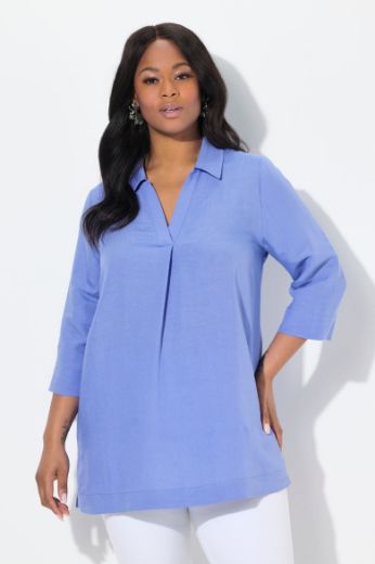 Moda za polnejše Bluza 3/4 rukava A kroja plus velikost, xxl, Ulla Popken in Johann Popken (JP1880)