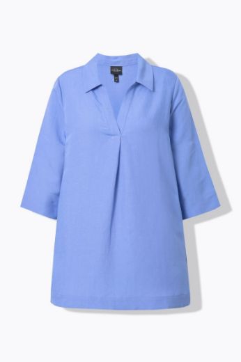 Moda za polnejše Bluza 3/4 rukava A kroja plus velikost, xxl, Ulla Popken in Johann Popken (JP1880)
