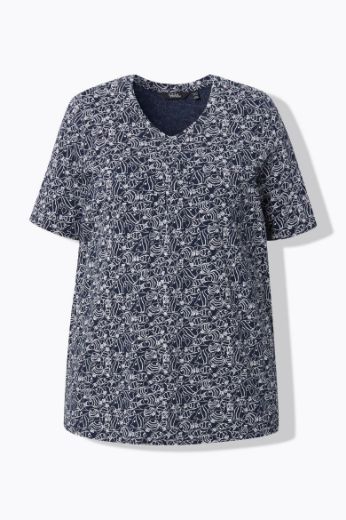 Moda za polnejše Majica kratkih rukava V ovratnika plus velikost, xxl, Ulla Popken in Johann Popken (JP1880)