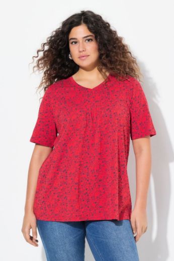 Moda za polnejše Majica kratkih rukava V ovratnika plus velikost, xxl, Ulla Popken in Johann Popken (JP1880)
