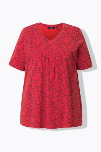 Moda za polnejše Majica kratkih rukava V ovratnika plus velikost, xxl, Ulla Popken in Johann Popken (JP1880)