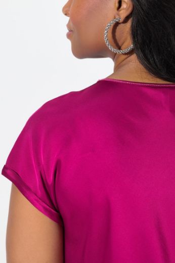 Moda za polnejše Bluza kratkih rukava okruglog ovratnika plus velikost, xxl, Ulla Popken in Johann Popken (JP1880)