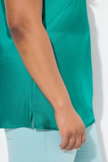 Moda za polnejše Bluza kratkih rukava okruglog ovratnika plus velikost, xxl, Ulla Popken in Johann Popken (JP1880)