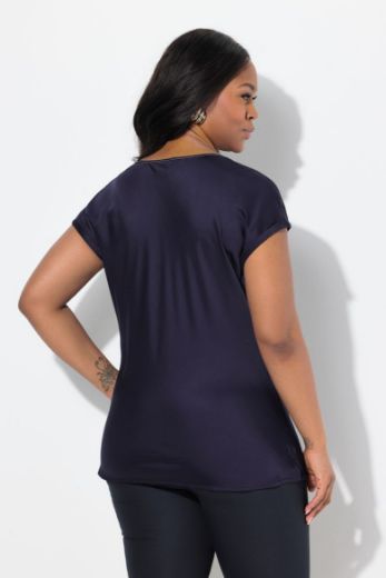 Moda za polnejše Bluza kratkih rukava okruglog ovratnika plus velikost, xxl, Ulla Popken in Johann Popken (JP1880)