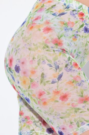 Moda za polnejše Gaće produženih nogavica cvjetnog uzorka plus velikost, xxl, Ulla Popken in Johann Popken (JP1880)