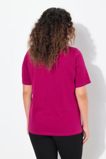 Moda za polnejše Majica kratkih rukava V ovratnika plus velikost, xxl, Ulla Popken in Johann Popken (JP1880)