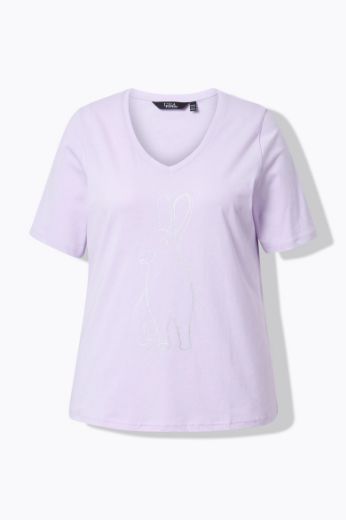 Moda za polnejše Majica kratkih rukava V ovratnika plus velikost, xxl, Ulla Popken in Johann Popken (JP1880)