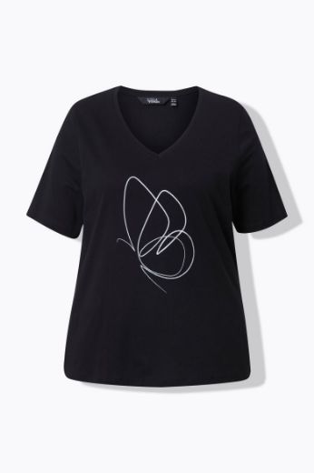 Moda za polnejše Majica kratkih rukava V ovratnika plus velikost, xxl, Ulla Popken in Johann Popken (JP1880)