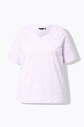 Moda za polnejše Majica kratkih rukava V ovratnika plus velikost, xxl, Ulla Popken in Johann Popken (JP1880)
