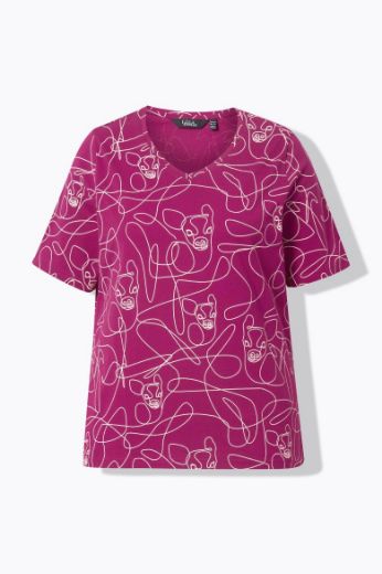 Moda za polnejše Majica kratkih rukava V ovratnika plus velikost, xxl, Ulla Popken in Johann Popken (JP1880)