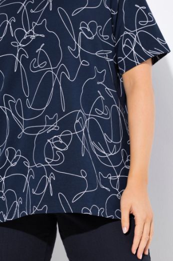 Moda za polnejše Majica kratkih rukava V ovratnika plus velikost, xxl, Ulla Popken in Johann Popken (JP1880)
