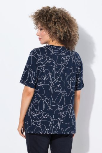 Moda za polnejše Majica kratkih rukava V ovratnika plus velikost, xxl, Ulla Popken in Johann Popken (JP1880)