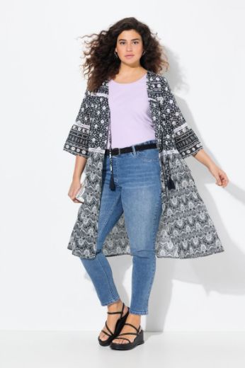 Moda za polnejše Bluza 3/4 rukava dužeg kroja plus velikost, xxl, Ulla Popken in Johann Popken (JP1880)