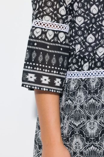 Moda za polnejše Bluza 3/4 rukava dužeg kroja plus velikost, xxl, Ulla Popken in Johann Popken (JP1880)