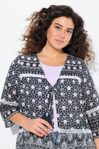 Moda za polnejše Bluza 3/4 rukava dužeg kroja plus velikost, xxl, Ulla Popken in Johann Popken (JP1880)