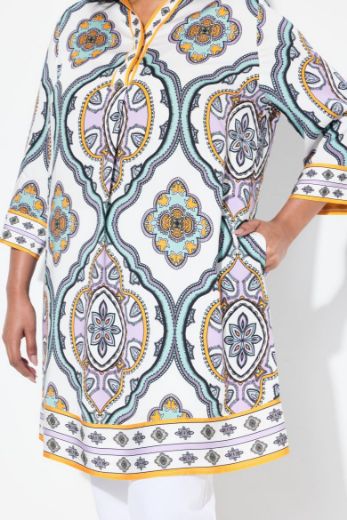 Moda za polnejše Tunika 3/4 rukava A kroja plus velikost, xxl, Ulla Popken in Johann Popken (JP1880)