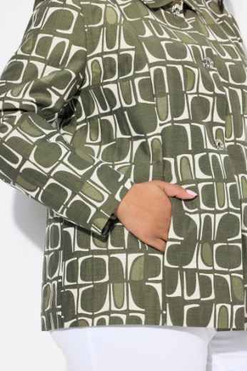 Moda za polnejše Bluza dugih rukava na kopčanje plus velikost, xxl, Ulla Popken in Johann Popken (JP1880)