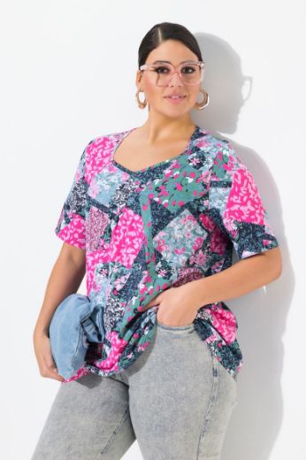 Moda za polnejše Majica kratkih rukava A kroja plus velikost, xxl, Ulla Popken in Johann Popken (JP1880)