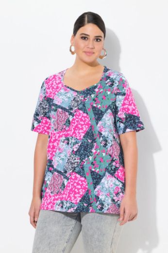 Moda za polnejše Majica kratkih rukava A kroja plus velikost, xxl, Ulla Popken in Johann Popken (JP1880)