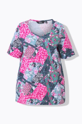 Moda za polnejše Majica kratkih rukava A kroja plus velikost, xxl, Ulla Popken in Johann Popken (JP1880)