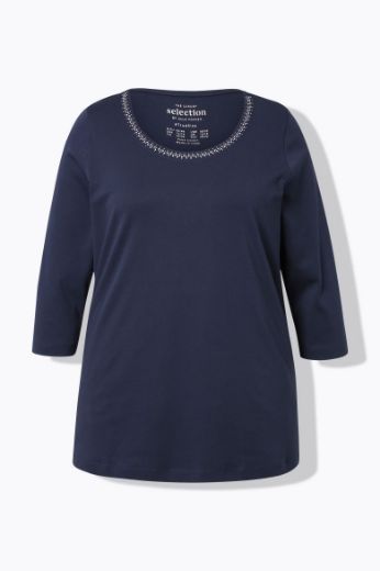 Moda za polnejše Majica 3/4 rukava A kroja plus velikost, xxl, Ulla Popken in Johann Popken (JP1880)
