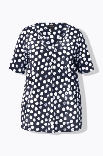 Moda za polnejše Majica kratkih rukava V ovratnika plus velikost, xxl, Ulla Popken in Johann Popken (JP1880)