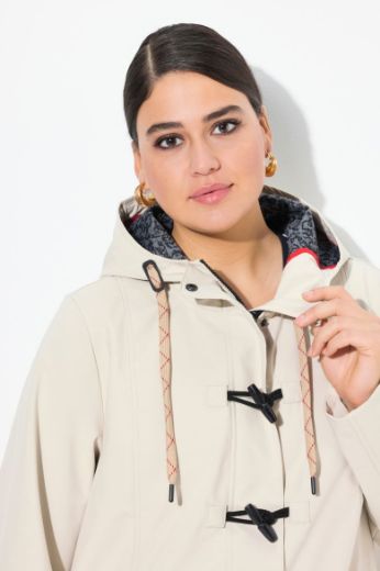 Moda za polnejše Jakna s kapuljačom vodootporna plus velikost, xxl, Ulla Popken in Johann Popken (JP1880)