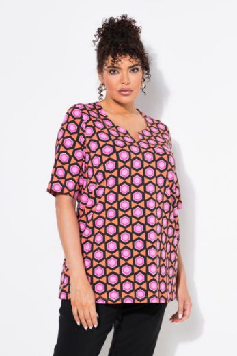 Moda za polnejše Majica kratkih rukava A kroja plus velikost, xxl, Ulla Popken in Johann Popken (JP1880)