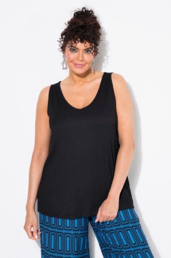 Moda za polnejše Top bez rukava V ovratnika plus velikost, xxl, Ulla Popken in Johann Popken (JP1880)