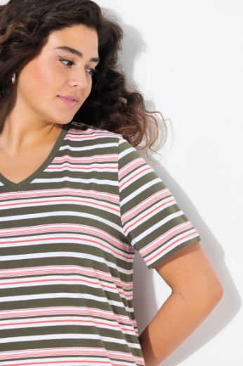 Moda za polnejše Majica kratkih rukava V ovratnika plus velikost, xxl, Ulla Popken in Johann Popken (JP1880)