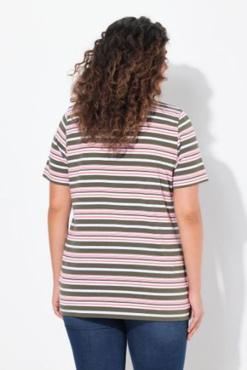 Moda za polnejše Majica kratkih rukava V ovratnika plus velikost, xxl, Ulla Popken in Johann Popken (JP1880)