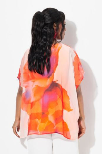 Moda za polnejše Bluza kratkih rukava V ovratnika plus velikost, xxl, Ulla Popken in Johann Popken (JP1880)
